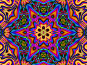 Discover The Colorful, Natural Beauty With Trippy Hippie Wallpaper