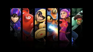 Disney 1920x1080 Hd Big Hero 6 Team Members Wallpaper
