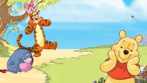 Disney 1920x1080 Hd Winnie The Pooh Characters In Woods Wallpaper