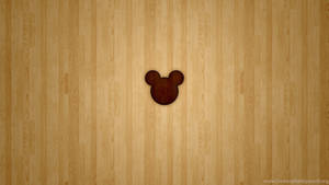 Disney Channel Mickey Mouse Wooden Outline Wallpaper