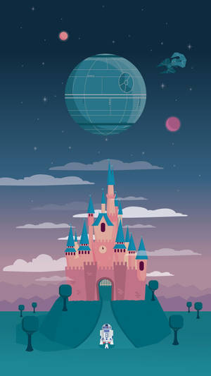 Disney Channel Starwars R2d2 Castle Wallpaper