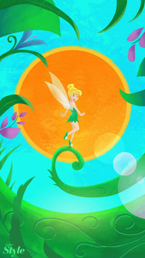 Disney Channel Tinker Bell Illustration Wallpaper