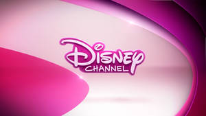 Disney Channel White And Pink Logo Wallpaper