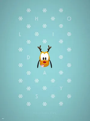 Disney Christmas Pluto Wallpaper