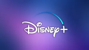 Disney Logo Plus Purple Gradient Wallpaper