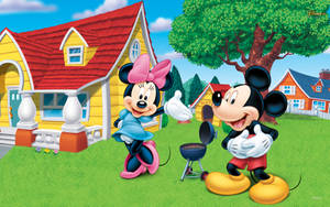 Disney Mickey And Minnie Couple Wallpaper
