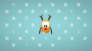 Disney Pluto Holidays Wallpaper