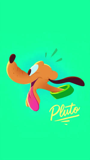 Disney Pluto Neon Green Wallpaper