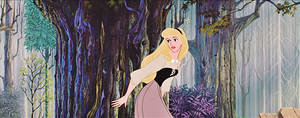 Disney Princess Aurora Hiding Wallpaper