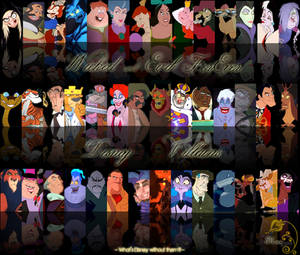 Disney Villains Photomontage Wallpaper