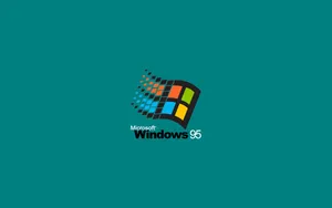 Dispersing Waved Windows 95 Wallpaper
