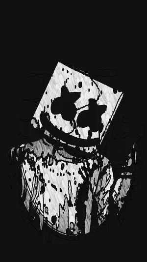 Walking Black Marshmello Wallpaper WallpapersOK