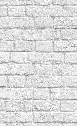 Distressed White Brick Flemish Bond Wallpaper
