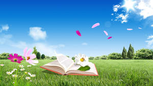 Dive Into A Good Read Wallpaper