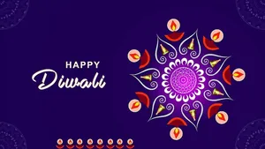 Diwali Digital Illustration Wallpaper