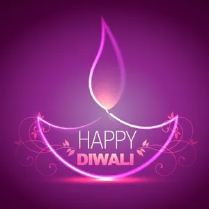 Diwali Neon Pink Poster Wallpaper