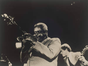 Dizzy Gillespie Live Performance Wallpaper