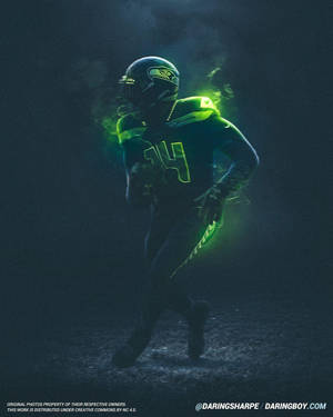 Dk Metcalf Glowing Green Wallpaper