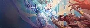 Dnd Female Angel Paladin Wallpaper