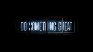 Do Something Great Neon Sign Wallpaper