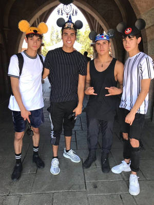 Dobre Brothers In Disneyland Wallpaper