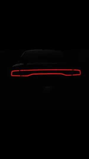 Dodge Challenger Tail Lights - Red Wallpaper