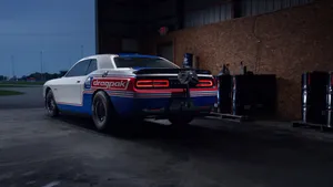 Dodge Challenger With Drag Pack Decal Wallpaper