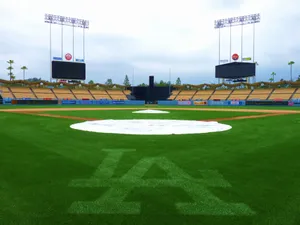 Dodger Stadium In The Heart Of Los Angeles, California Wallpaper