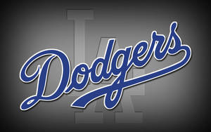 Dodgers Blue And Grey Logo Wallpaper