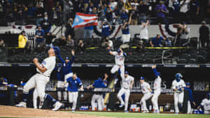 Dodgers Celebration World Series Victory Wallpaper