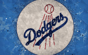Dodgers Geometric Art Wallpaper