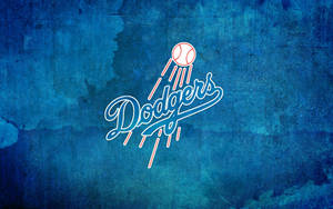 Dodgers Logo Digital Painting Wallpaper