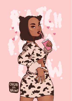 Doja Cat Cow Digital Art Wallpaper
