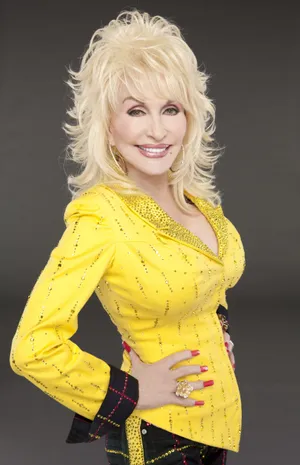 Dolly Parton Bright Yellow Outfit Wallpaper