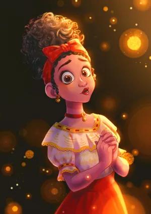 Dolores Madrigal Digital Illustration Wallpaper