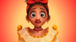 Dolores Madrigal Shocked Expression Wallpaper