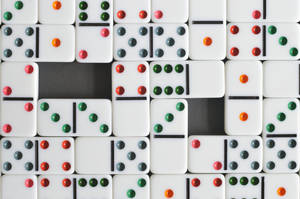 Domino Tiles Gaps Wallpaper