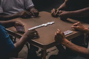 Dominos Around The Table Wallpaper