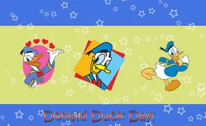 Donald Duck Starry Illustration Wallpaper