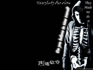 Donnie Darko Skeleton With Jacket Wallpaper