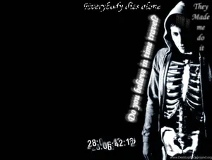 Donnie Darko Skeleton With Jacket Wallpaper