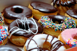 Donut Close-up Shots Wallpaper