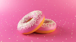 Donuts With White Sprinkles Wallpaper