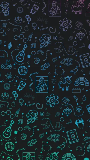 Doodle Art Top Iphone Wallpaper