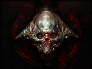 Doom 3 Logo Dark Background Wallpaper