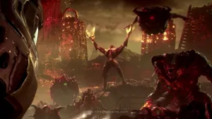 Doom Eternal Horde Of Demons Wallpaper