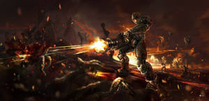 Doom Fight Wallpaper