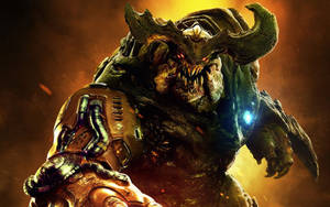 Doom Hd Massive Cyberdemon Wallpaper