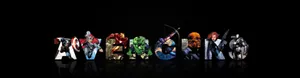 Dope Avengers Heroes Lettering Panoramic Wallpaper