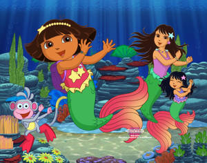 Dora The Explorer Mermaid Kingdom Wallpaper